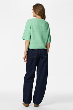 Silly Strickjacke mit O-Ausschnitt – Sprucestone Melange