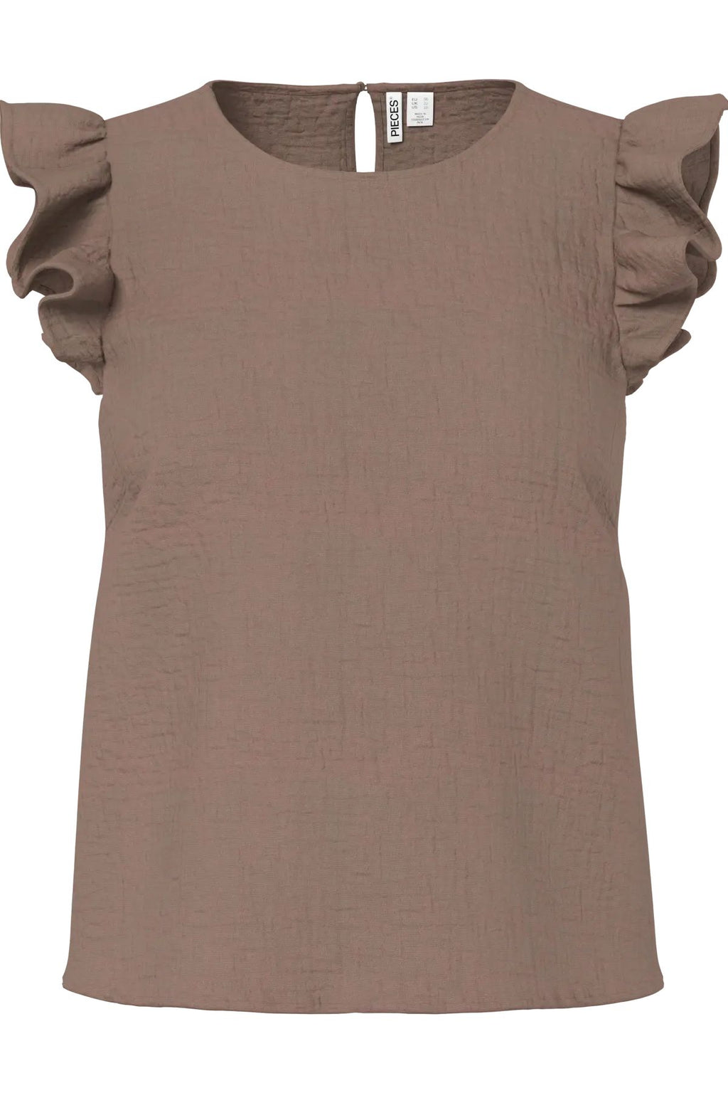 Sastina O-Neck Top – Kaffeequarz