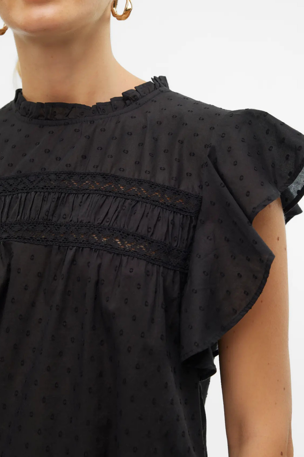Trine Lace Top - Schwarz