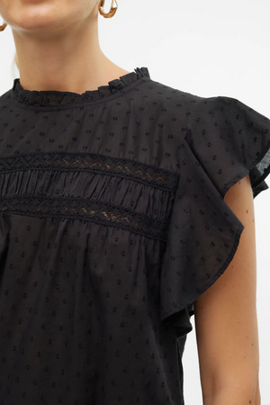 Trine Lace Top - Schwarz