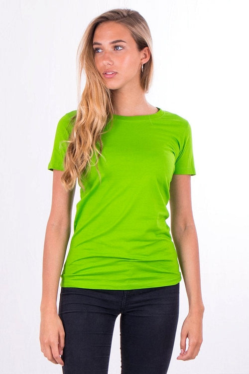 Fitted t-shirt - Lime green - TeeShoppen Group™