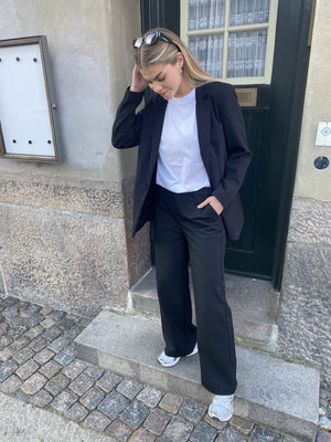 Lisa breit Pants - Schwarz
