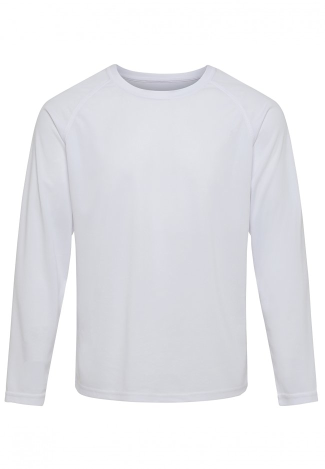 Longsleeve Training T -Shirt - Weiß