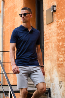 Muscle Polo -Shirt - Marine