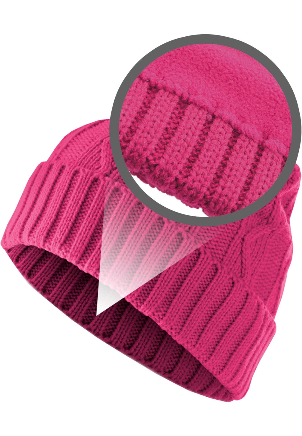 Next Beanie Cable Flap - Magenta