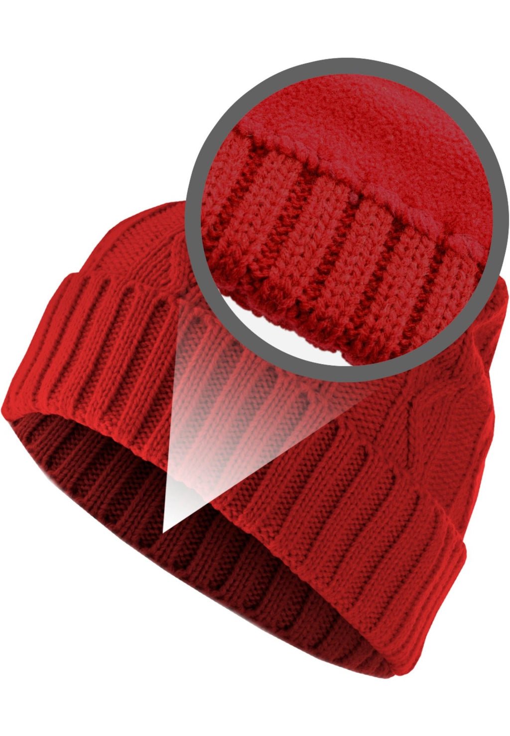 Next Beanie Cable Flap - Rot