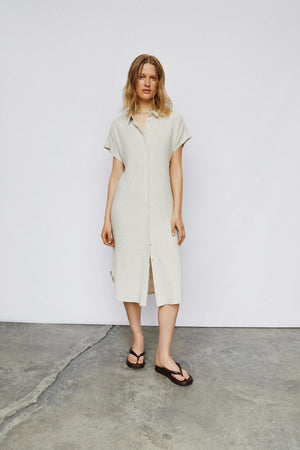 Sanne Adil Midi Kjole - Sandschale