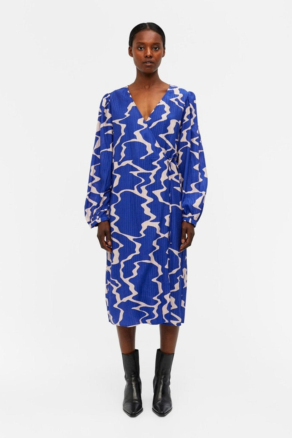 Vanja Wrap Kjole - Clematis Blau