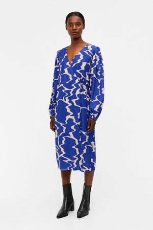 Vanja Wrap Kjole - Clematis Blau