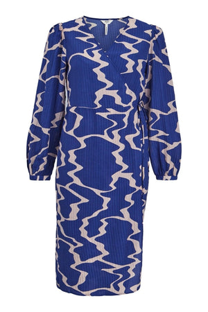 Vanja Wrap Kjole - Clematis Blau