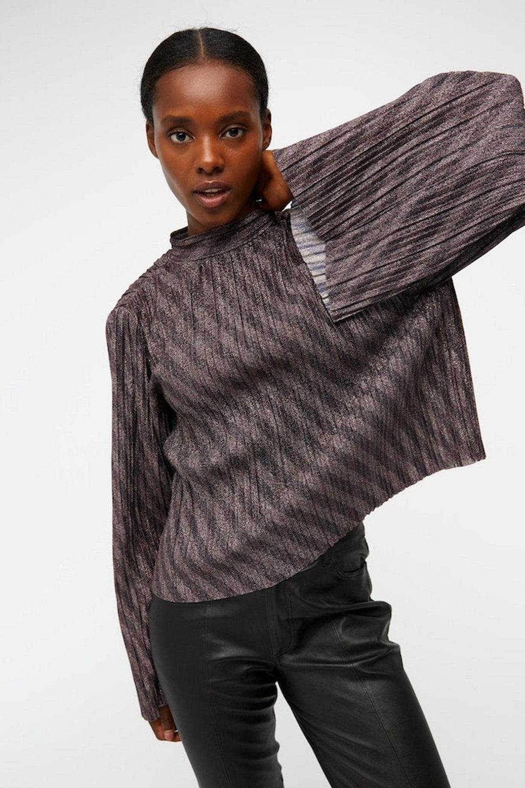 Lux Langærmet Bluse - sortieren