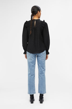 Petri Langærmet Top - Sortier