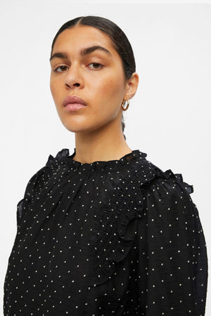 Petri Langærmet Top - Sortier