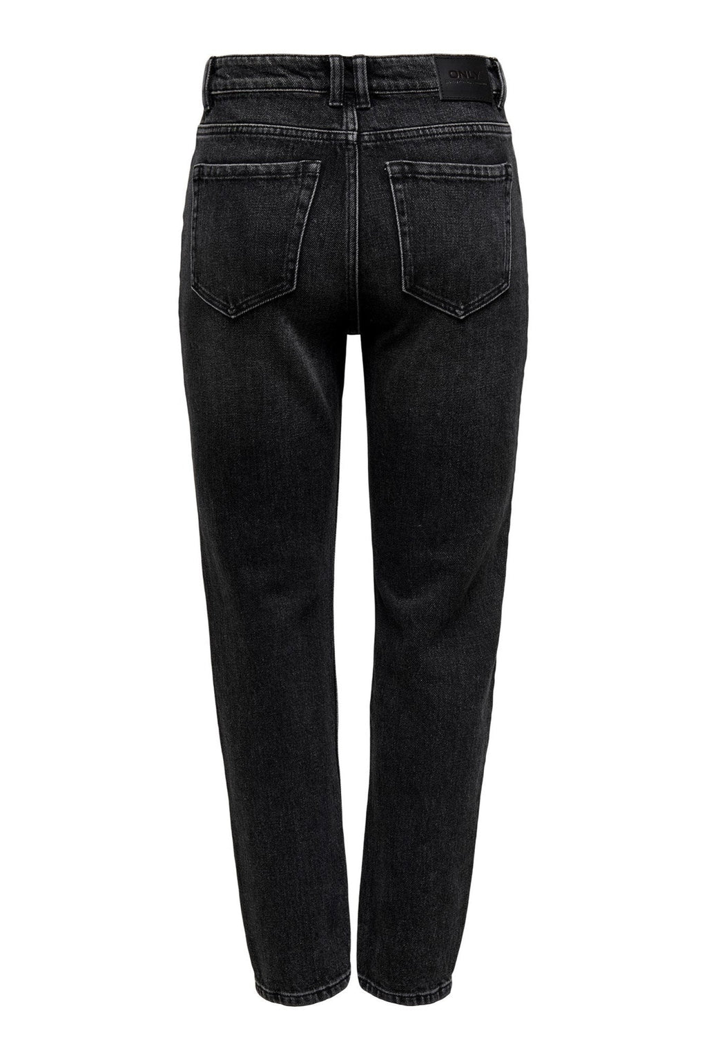 Emily Hohe Taillenjeans - schwarzer Denim