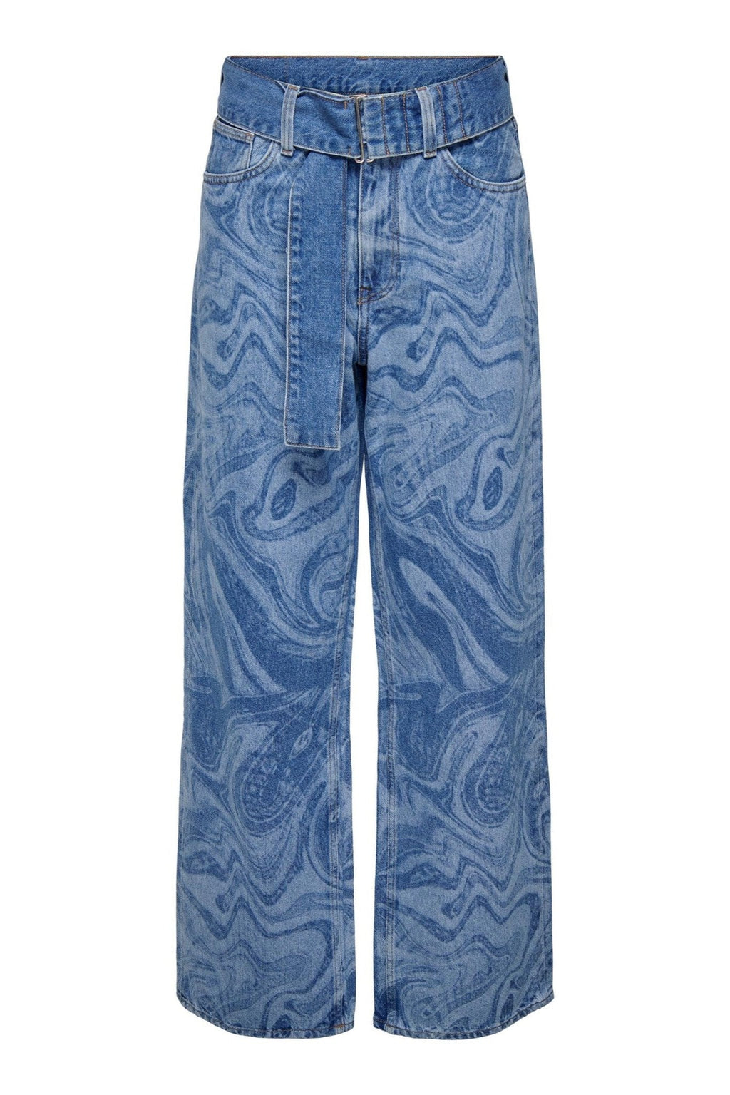 Esther Hope Print - mittelblauer Denim