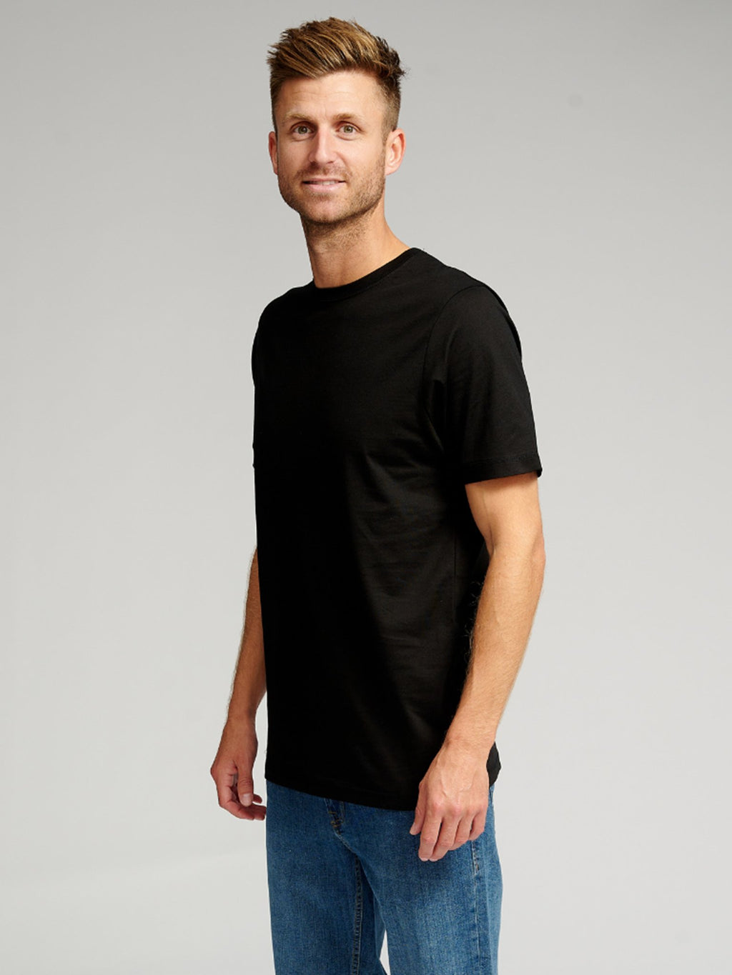 Bio -Basis -T -Shirt - Schwarz