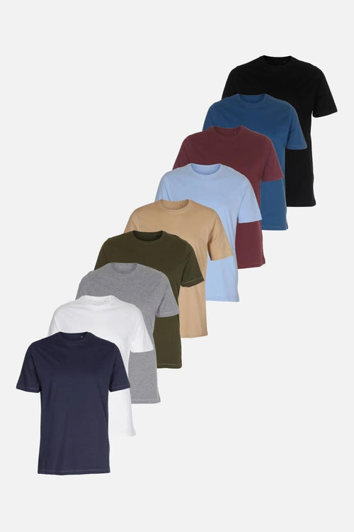 Organic Basic T-Shirts – Package Deal 9 pcs. (email) - TeeShoppen Group™ - TeeShoppen