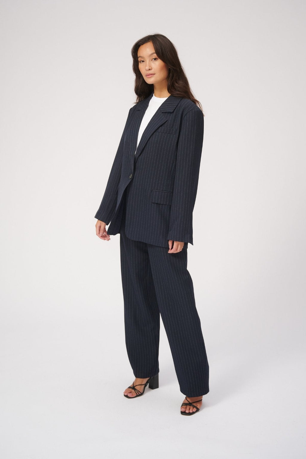Oversized Anzug (Navy Nadelstreifen) - Paketangebot