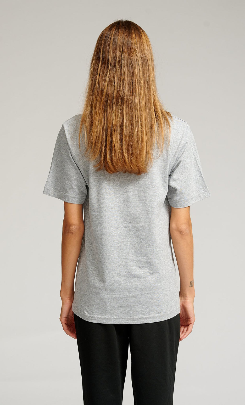 Oversized T-Shirt - Grau Melange