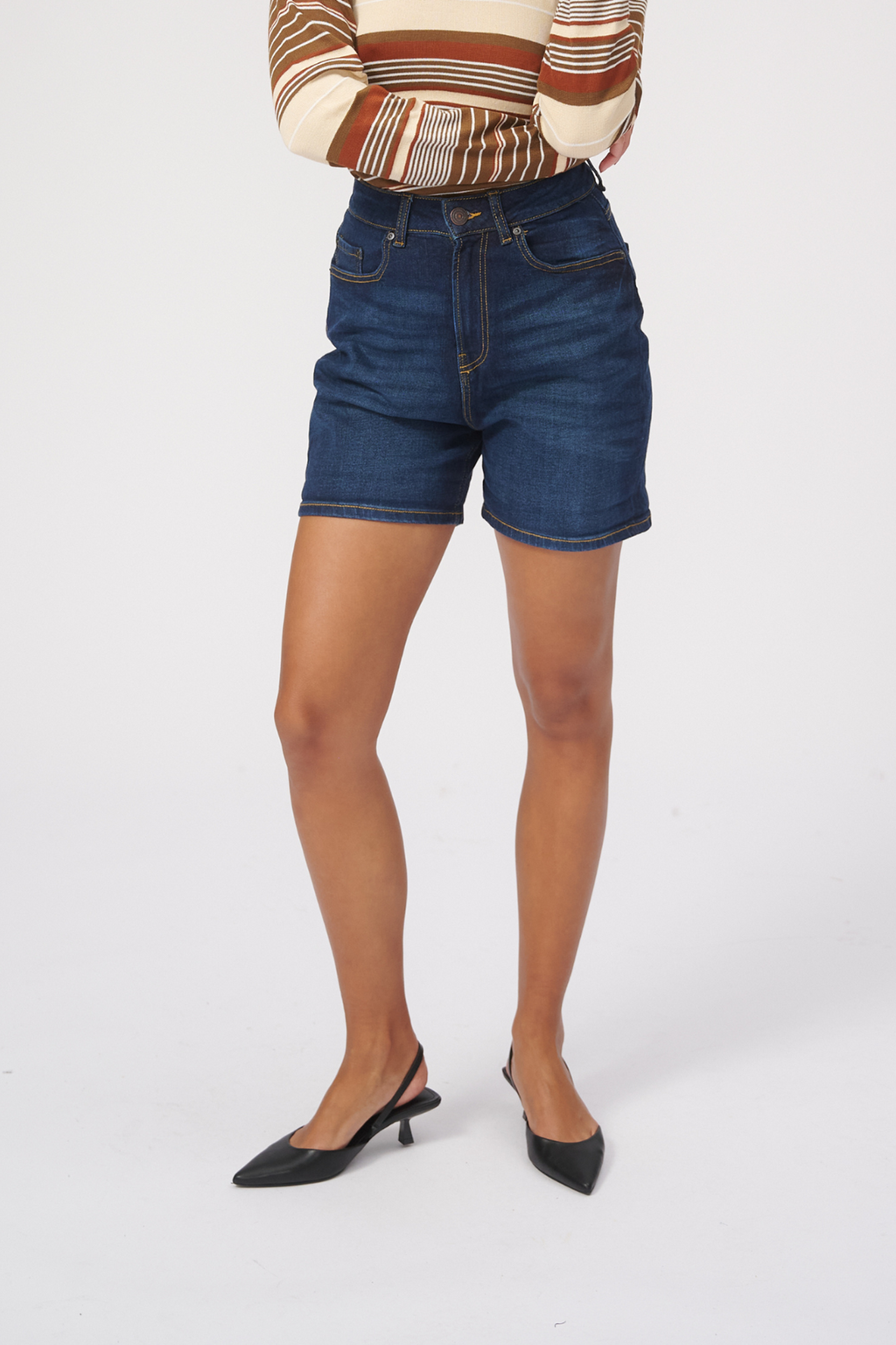 The Original Performance Denim Shorts - Dunkelblau Denim