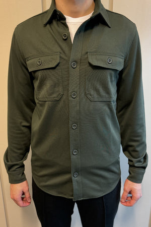 Performance Regular Overshirt - dunkle Olive