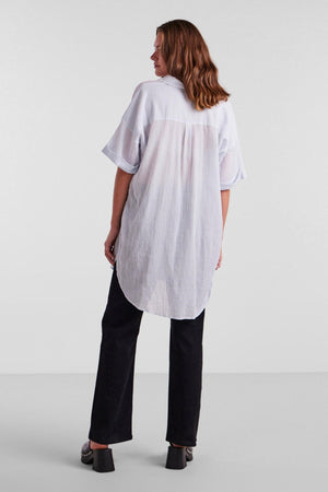 Terrra Lang Skjorte - Kentucky Blue