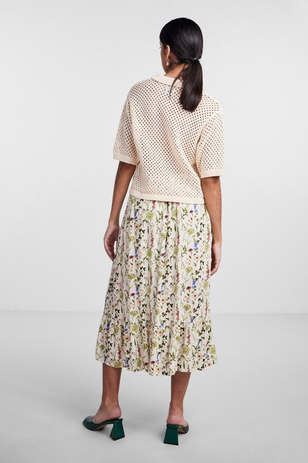 Laya Strick Polo - Weißer Rauch