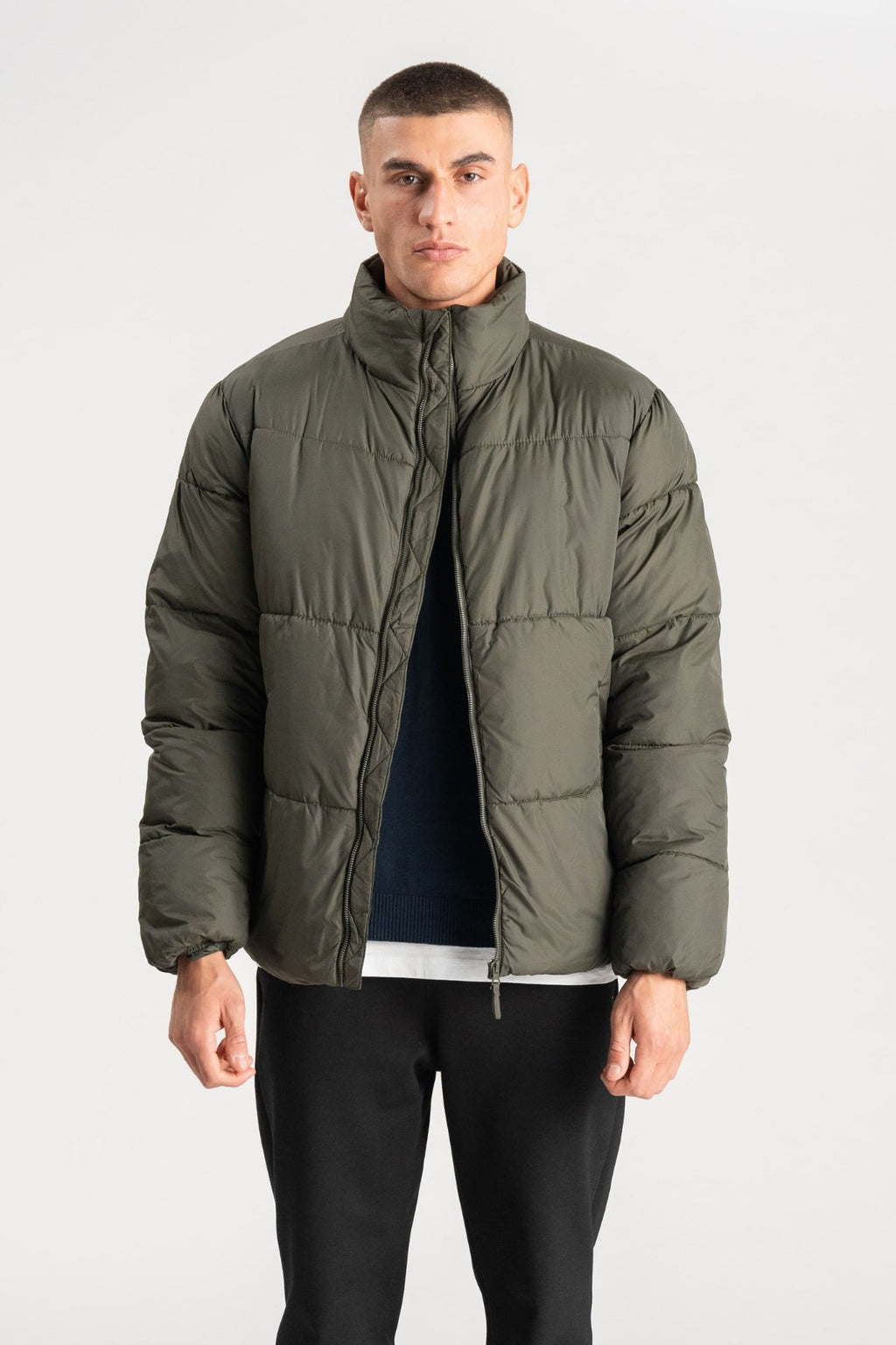 Pufferjacke - Olive