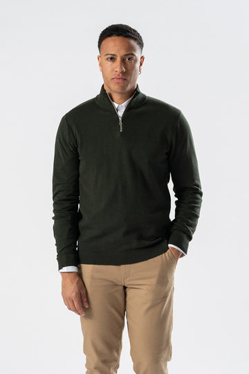 Pullover Half Zip - Armee