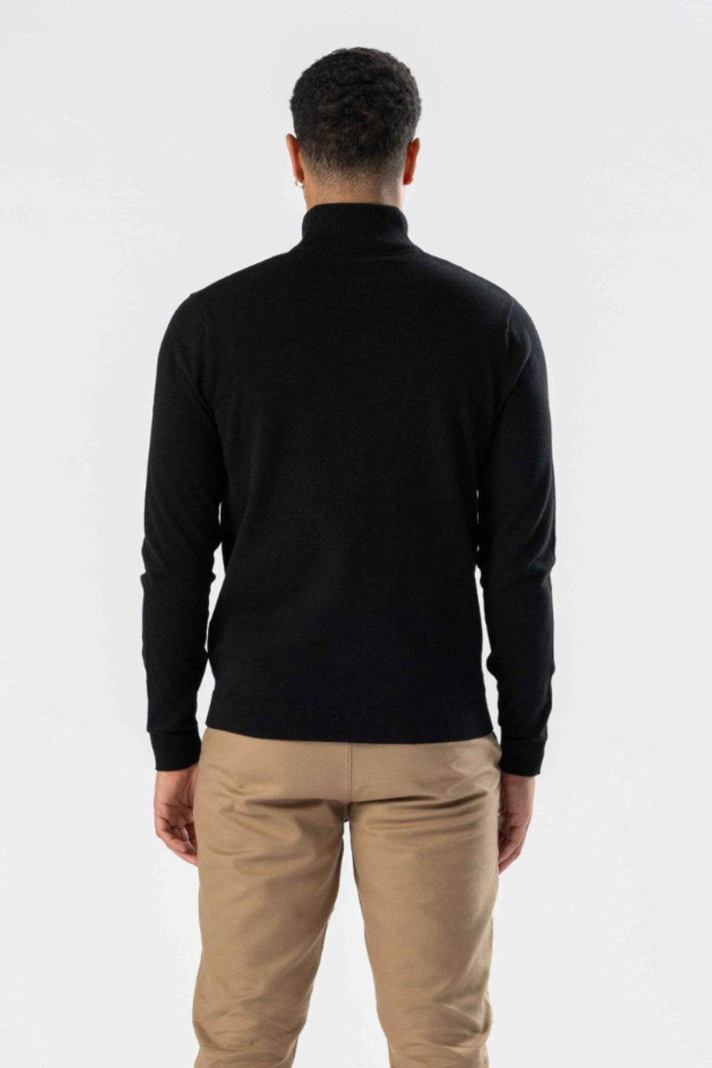 Pullover Half Zip - Schwarz