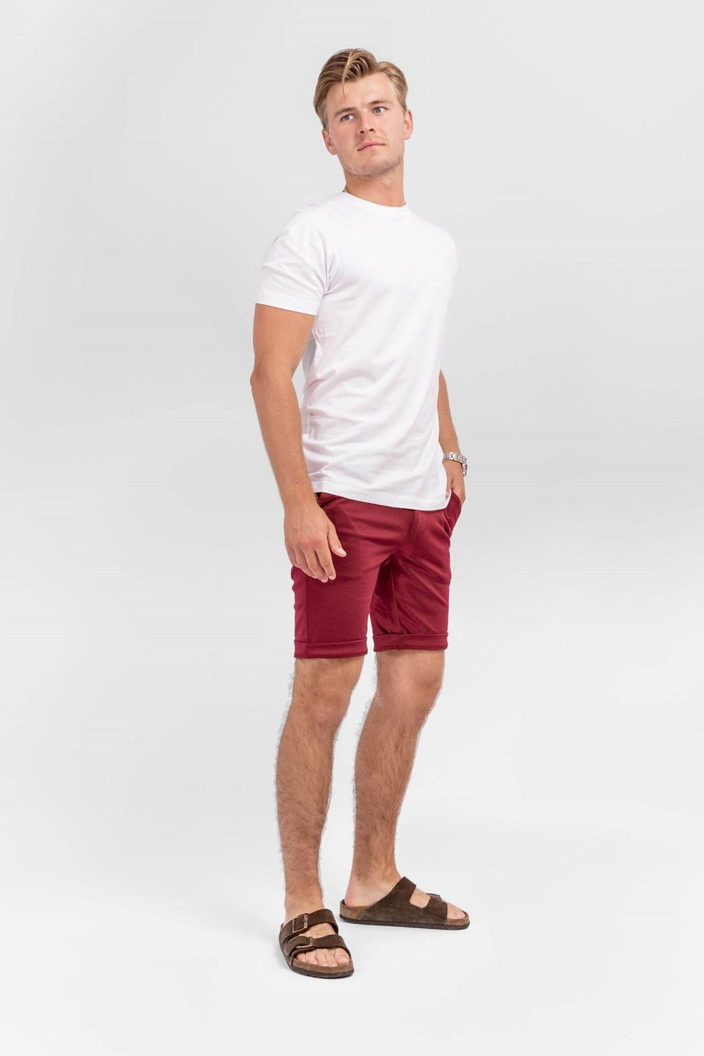 Chino Shorts - Burgund