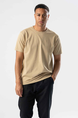 Regelmäßiges T -Shirt - Beige