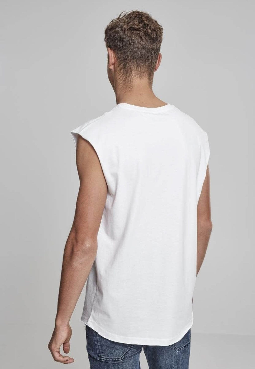 Ärmelloses T -Shirt - Weiß