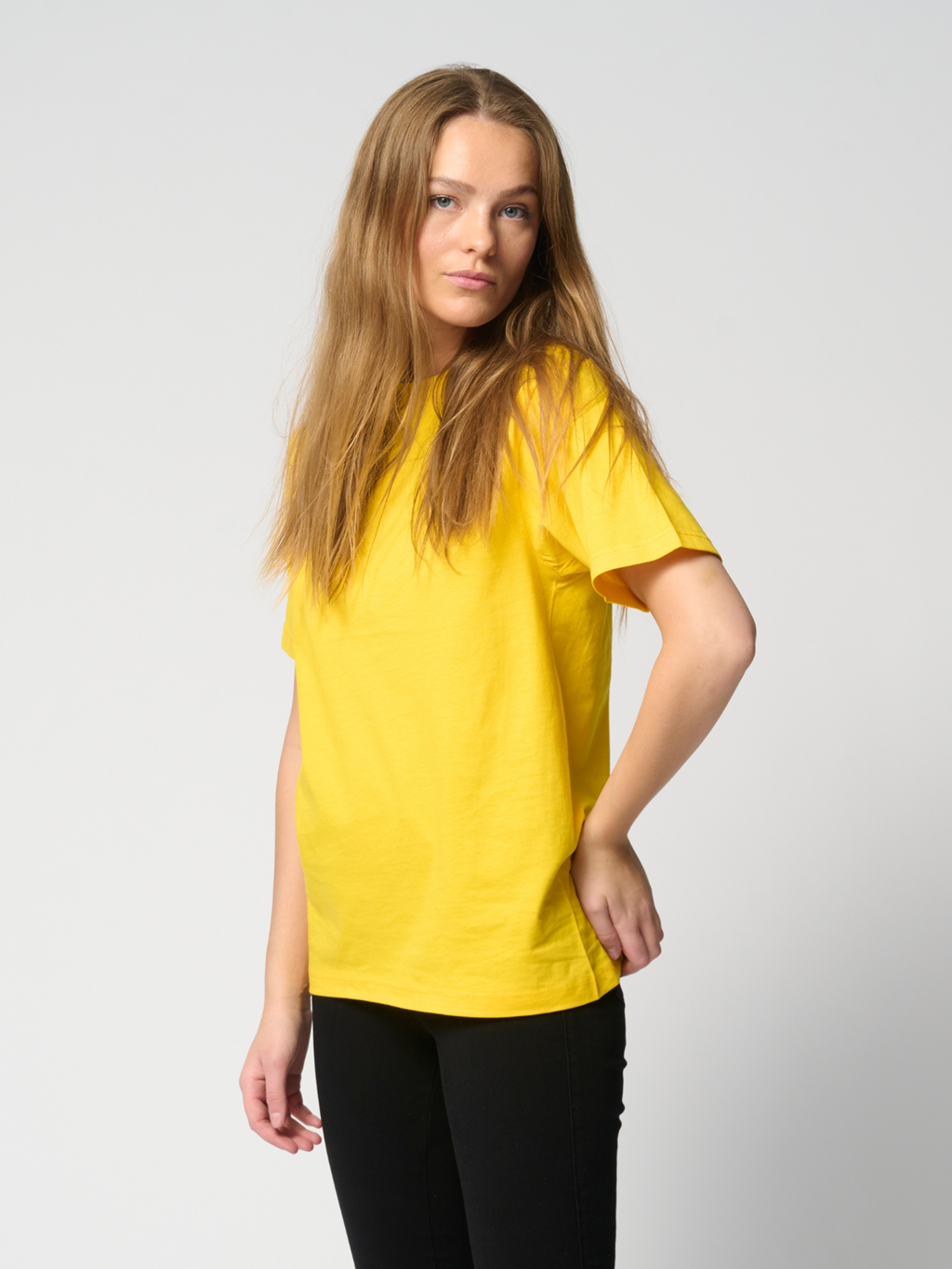 Oversized T -Shirt - Gelb