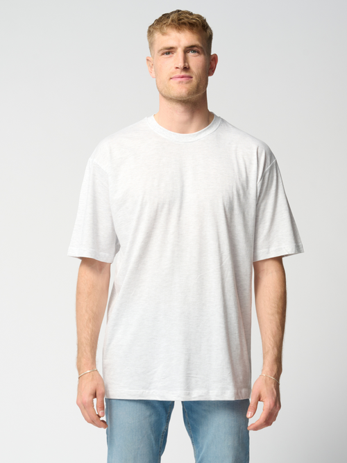 Oversized T-shirt - Lysegrå - TeeShoppen - Grå