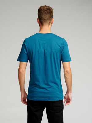 Basis T-shirt - Benzinblau