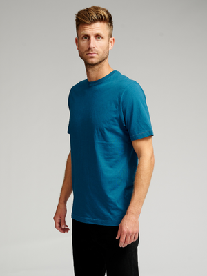 Basis T-shirt - Benzinblau