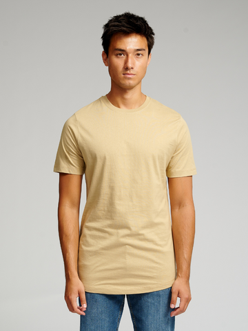 Langes T -Shirt - Beige