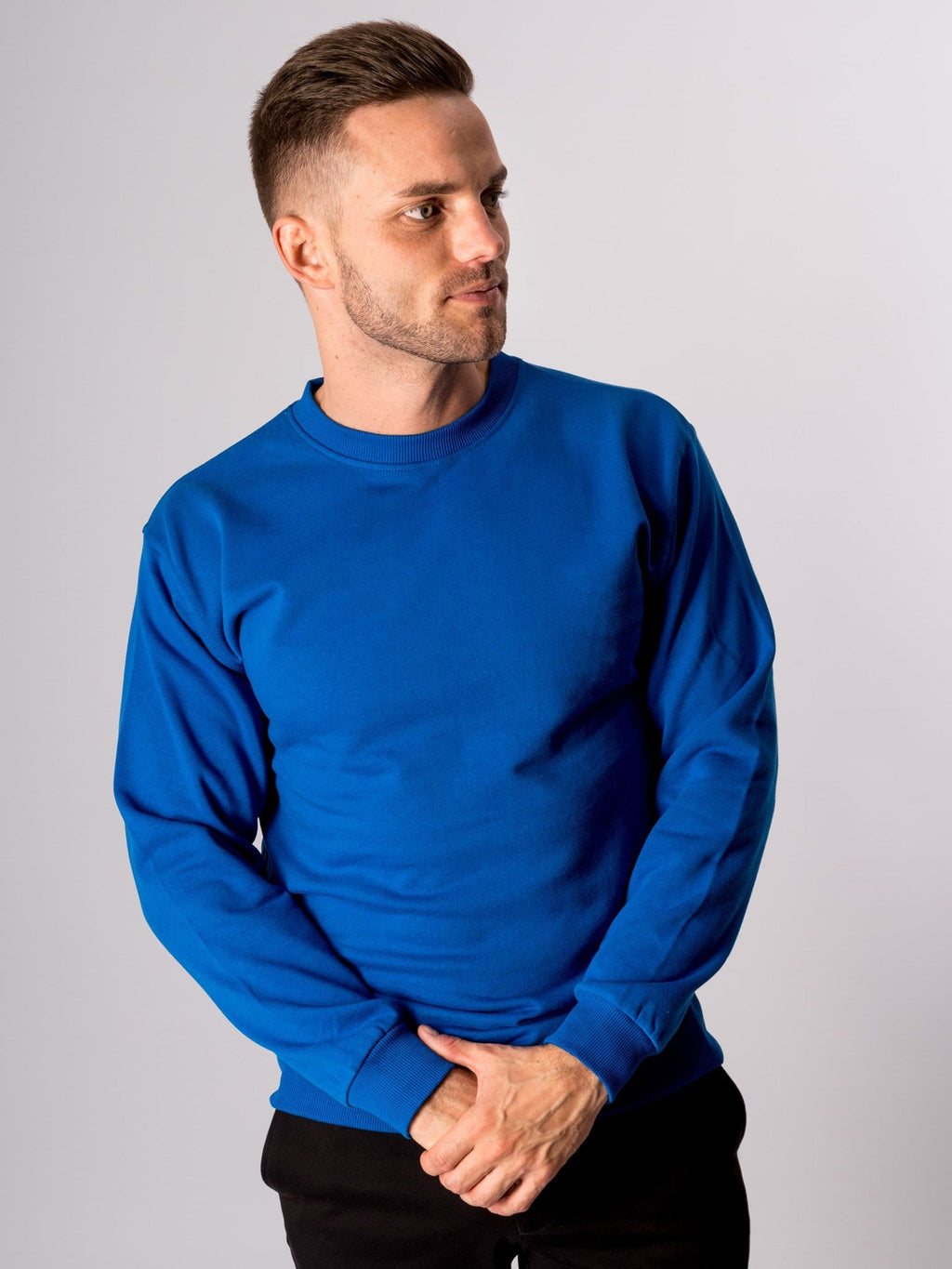 Basic Crewneck - Schwedisch Blau