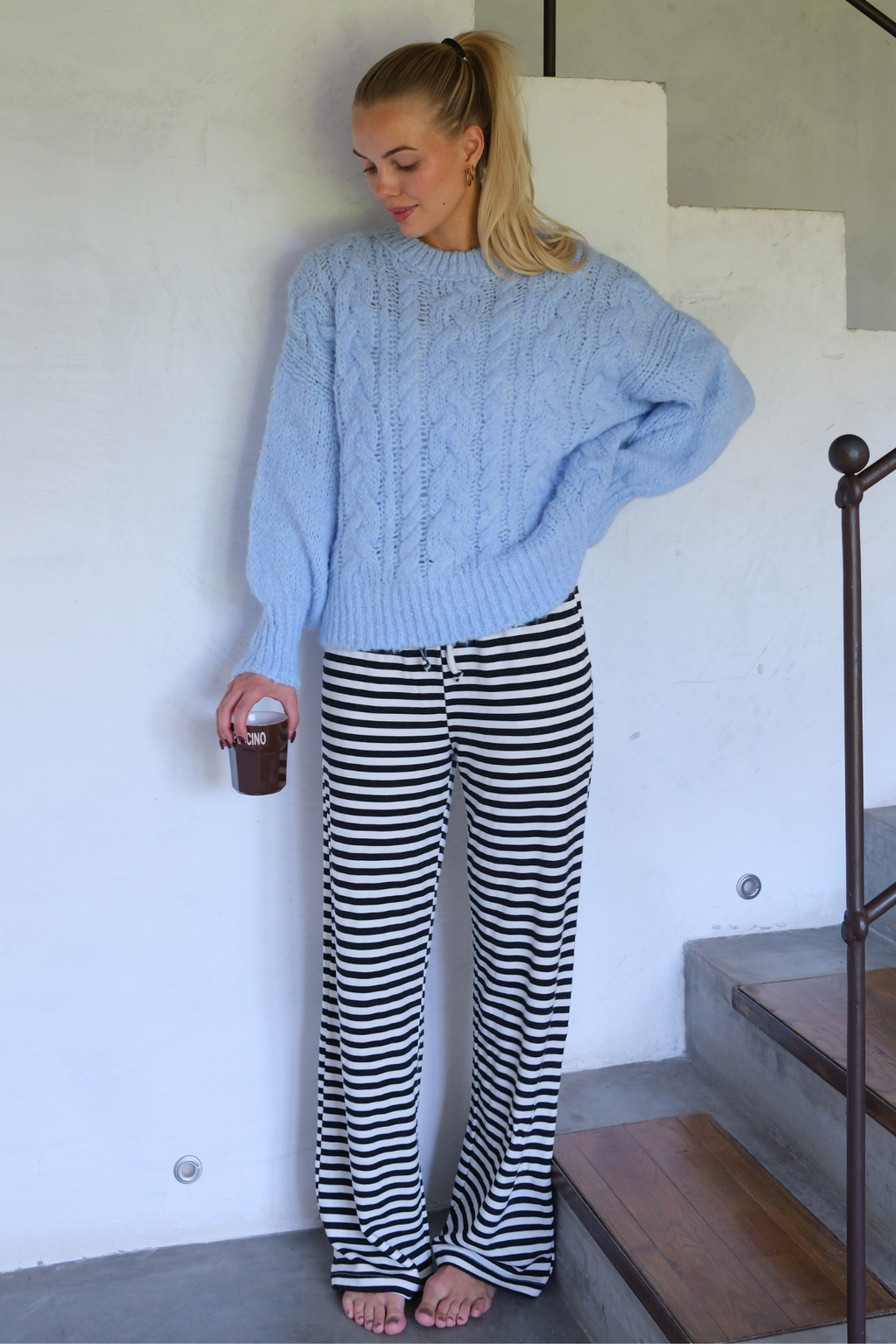 Gestrippt Pants - Blau