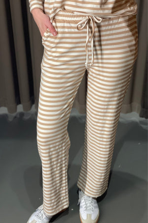 Gestrippt Pants - Beige