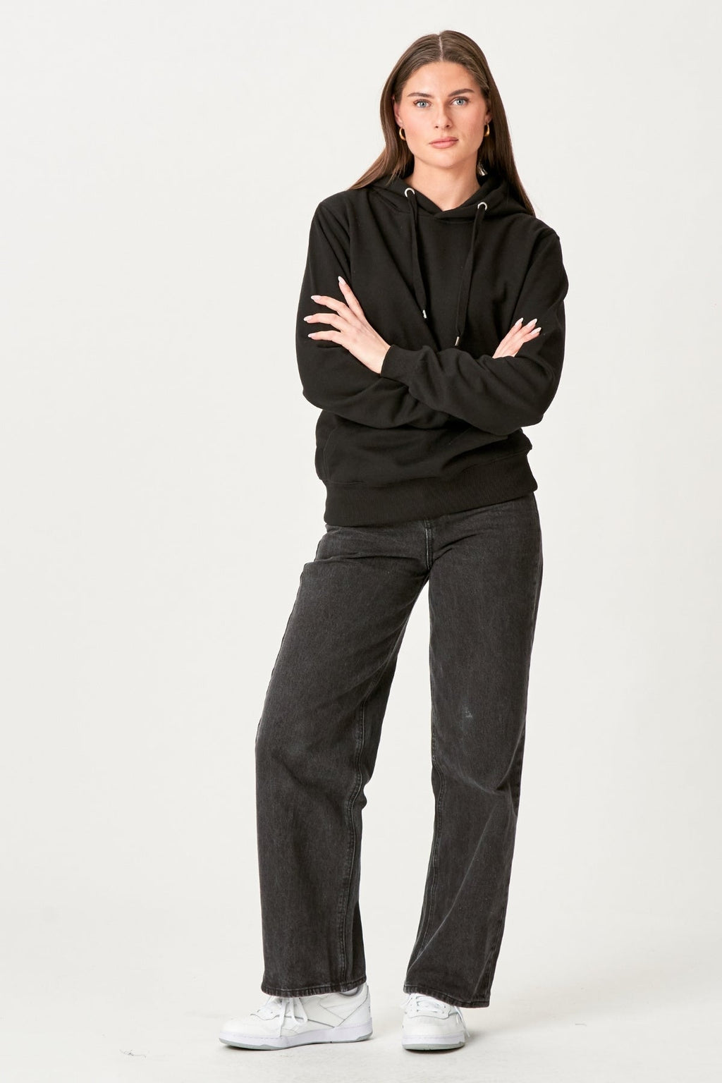 Oversized Hoodie - Schwarz