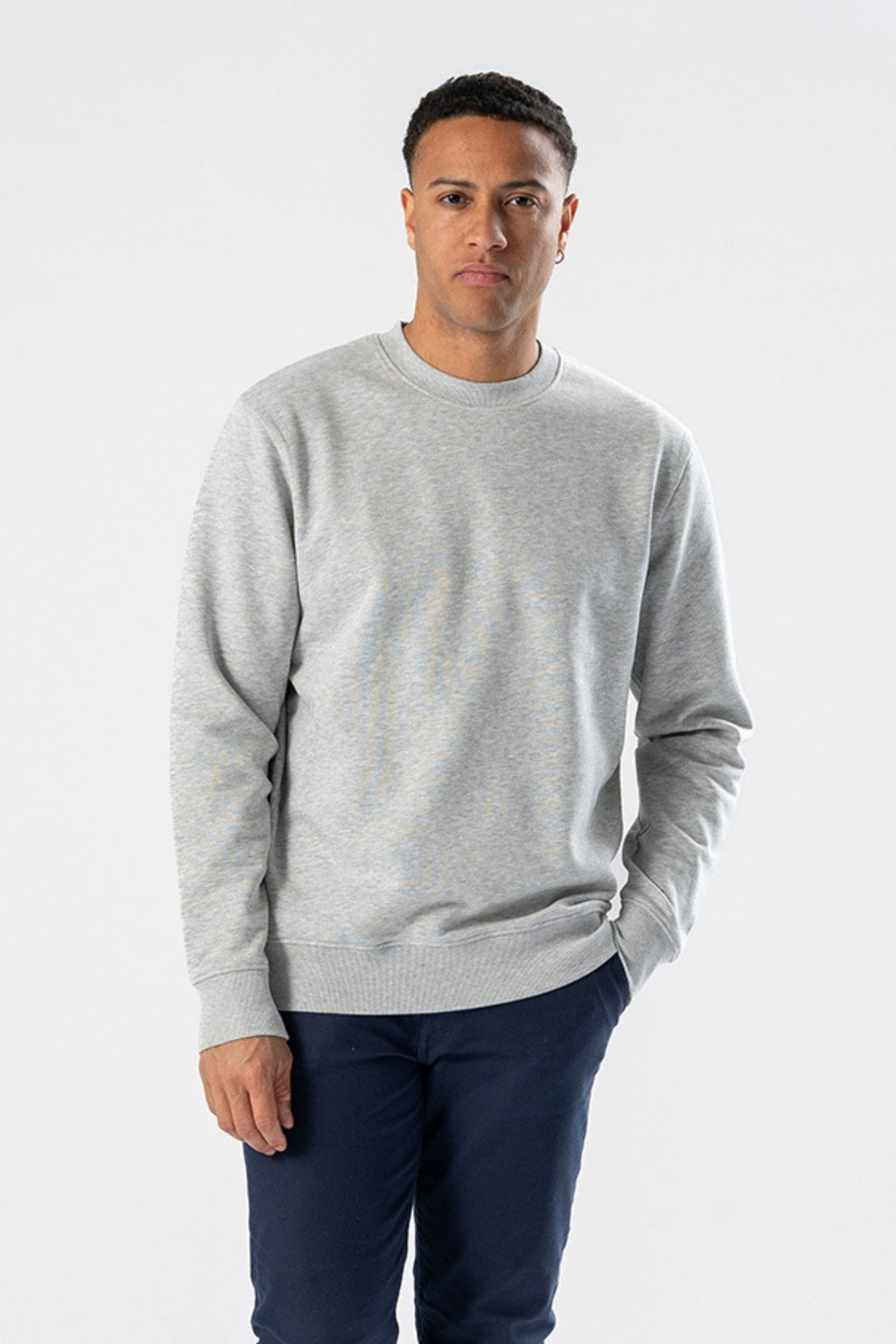 Sweatshirt Crewneck - Aschgrau