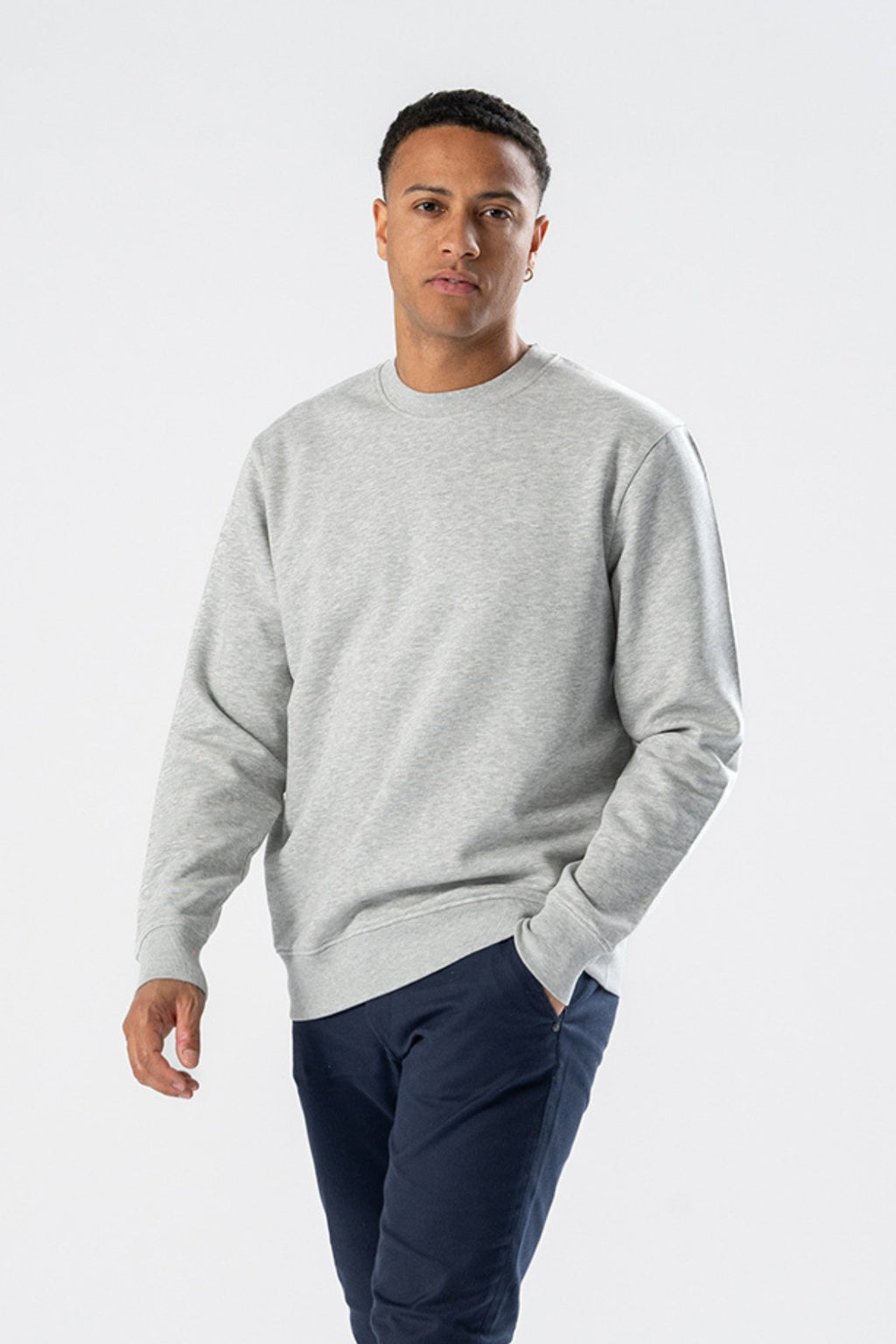 Sweatshirt Crewneck - Aschgrau