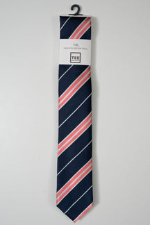 Krawatte - Marineblau gestreift
