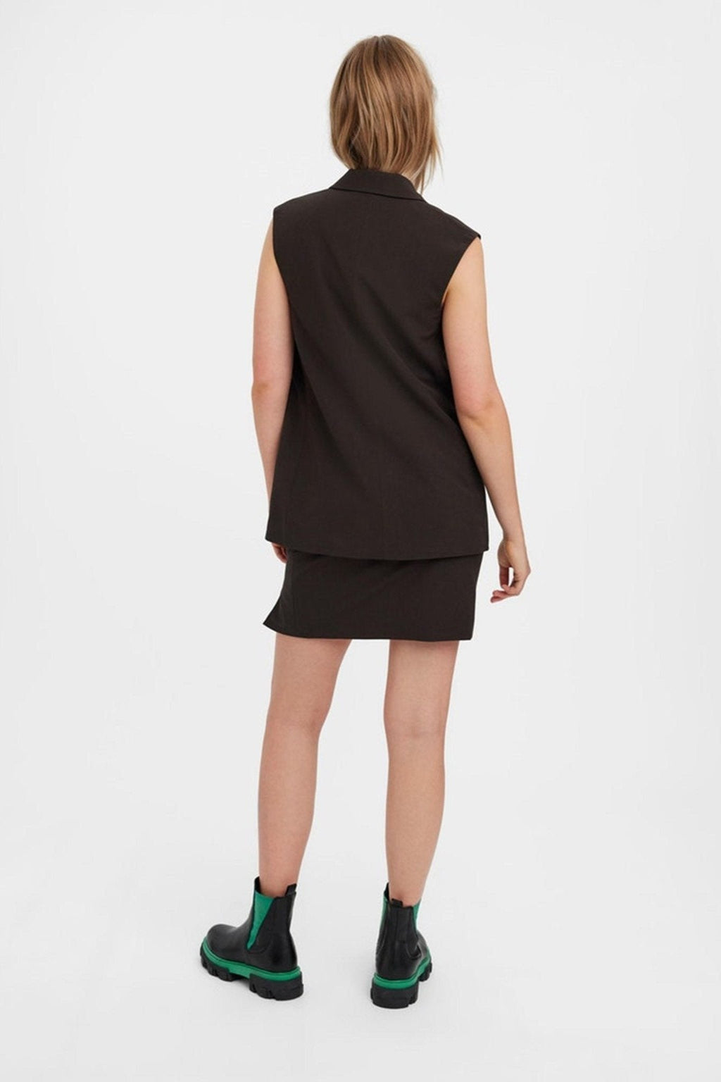 Troian Blazer Weste - Kaffeebohne