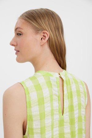 Sody -Kalb -Higneck -Kleid - Schattenlimette