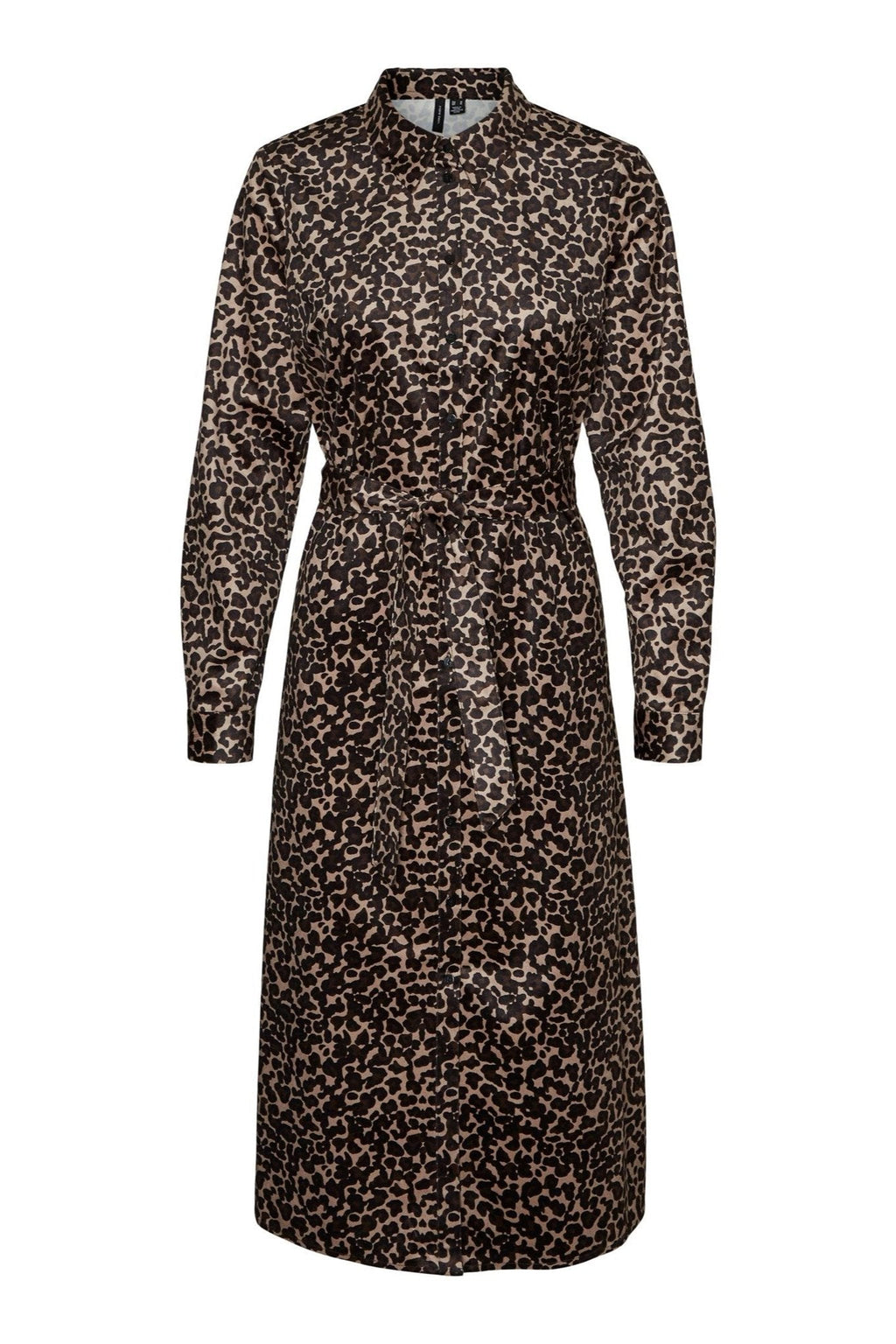 Ida -Kalb -Shirt -Kleid - Leo Silver Mink