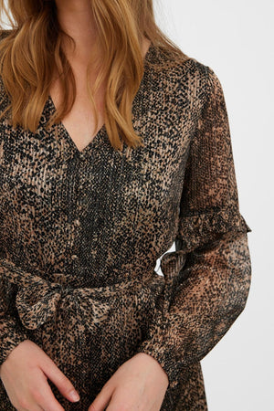 Nala V -Neck Kjole - Silver Nerk