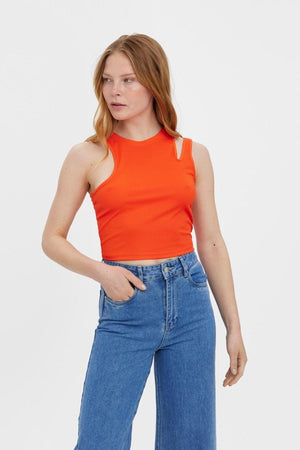 Ofelia Neia Tank Crop Top - Kirschtomate